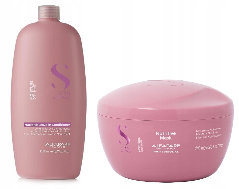 Alfaparf Semi Di Lino Nutritive Leave-in kondicionér 1000 ml maska 200 Ml