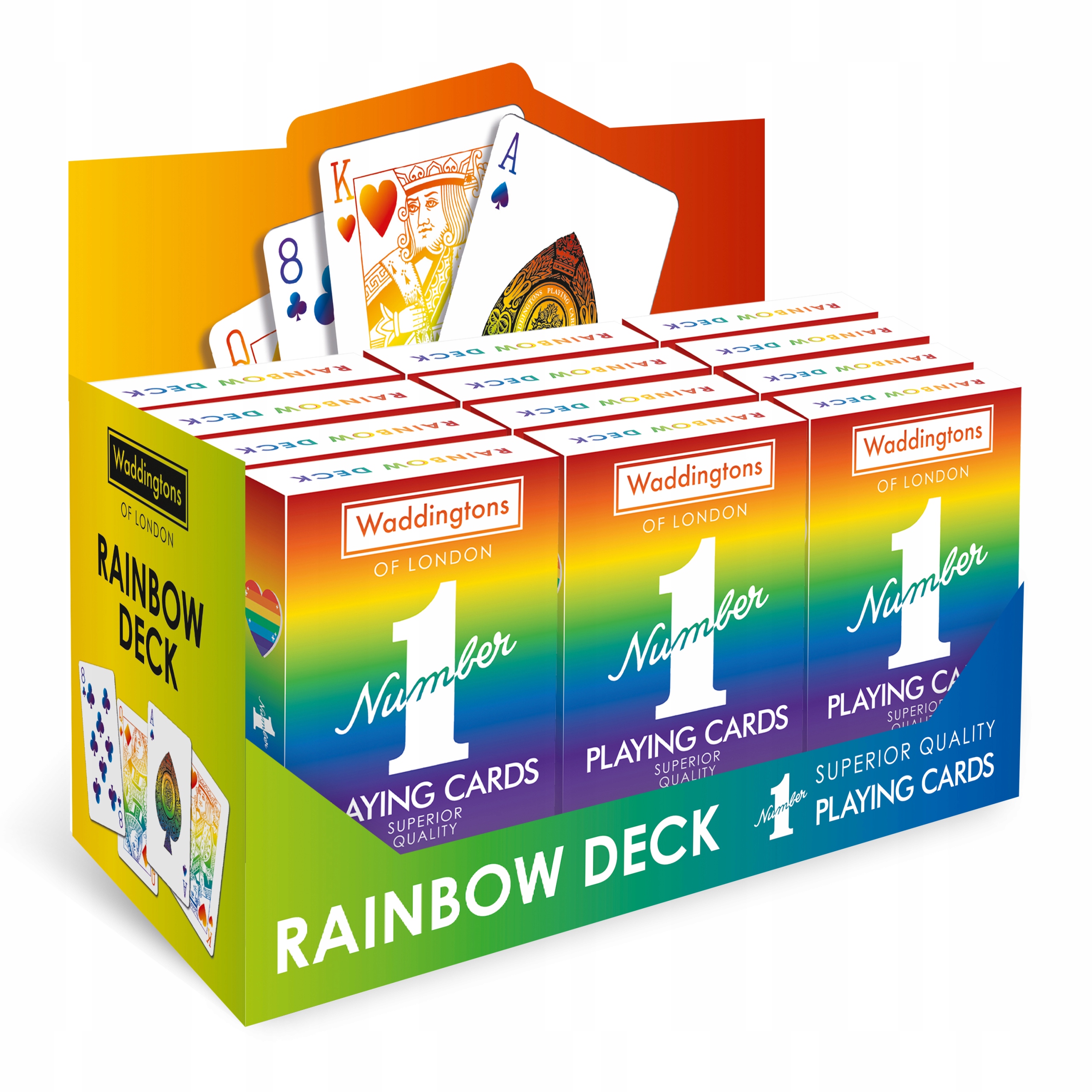 Karty Waddingtons no.1 RAINBOW DECK Czas rozgrywki Do 2 godzin