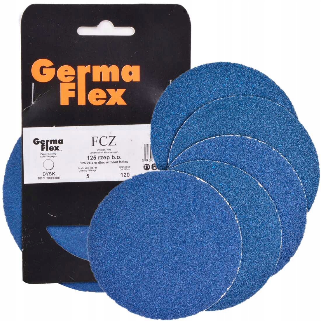 

Germa Flex krążek papier ścierny rzep 125mm gr 120