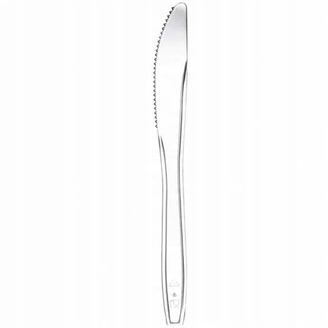

100szt nóż noże jednorazowe plastikowe 16cm