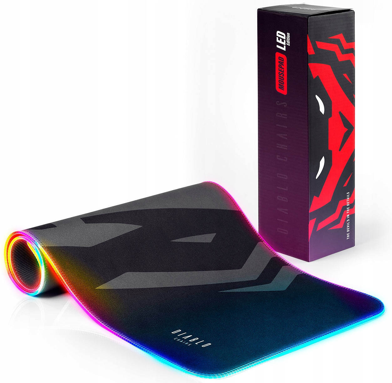 Herní podložka Led XL Podložka pod monitor Diablo Led Edition