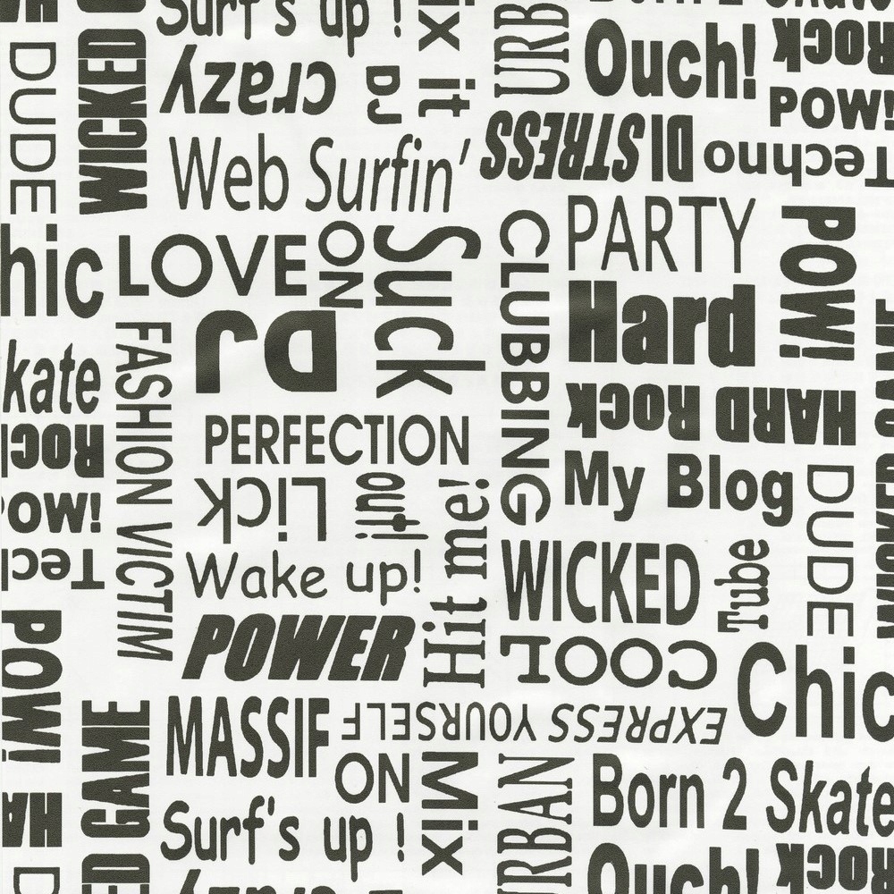 OKLEINA MEBLOWA szer. 90 cm NAPISY WZÓR