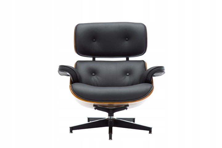 Fotel Wypoczynkowy Lounge King Orzech Czarny