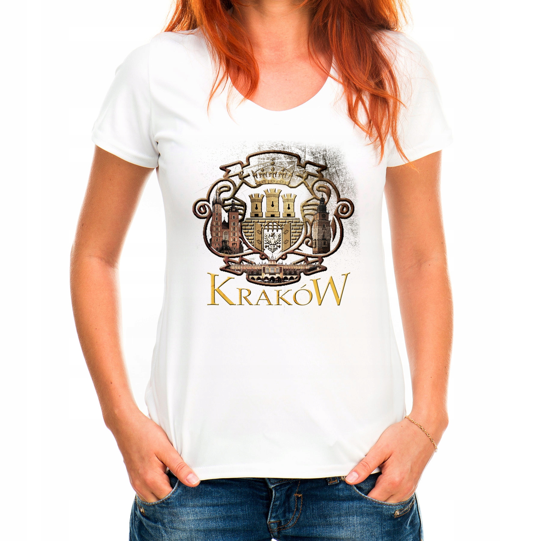 

Koszulka Kraków Herb (L):: XL,: biały