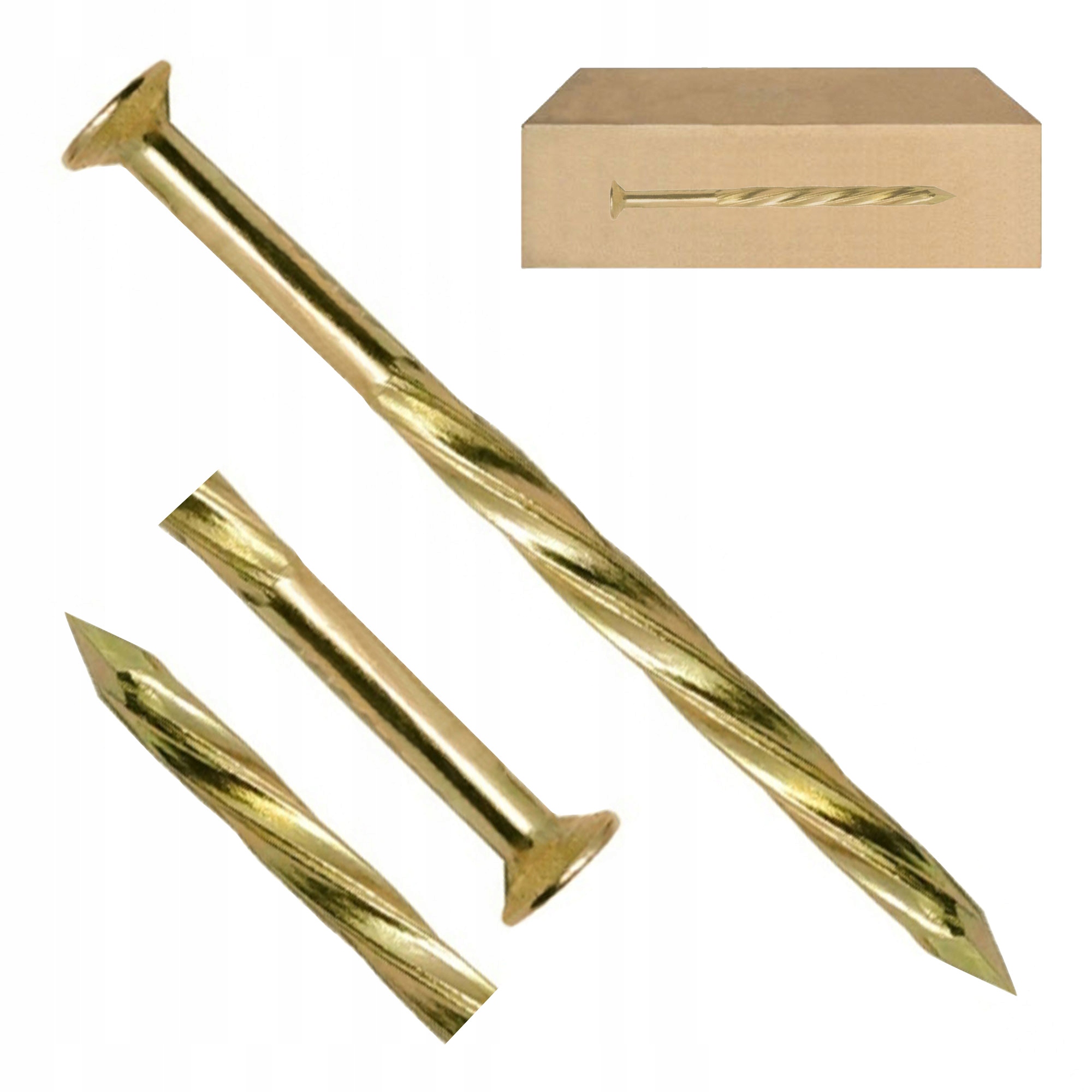 

Gwoździe Budowlane Skręcane Ocynk 3,5X80MM 5KG