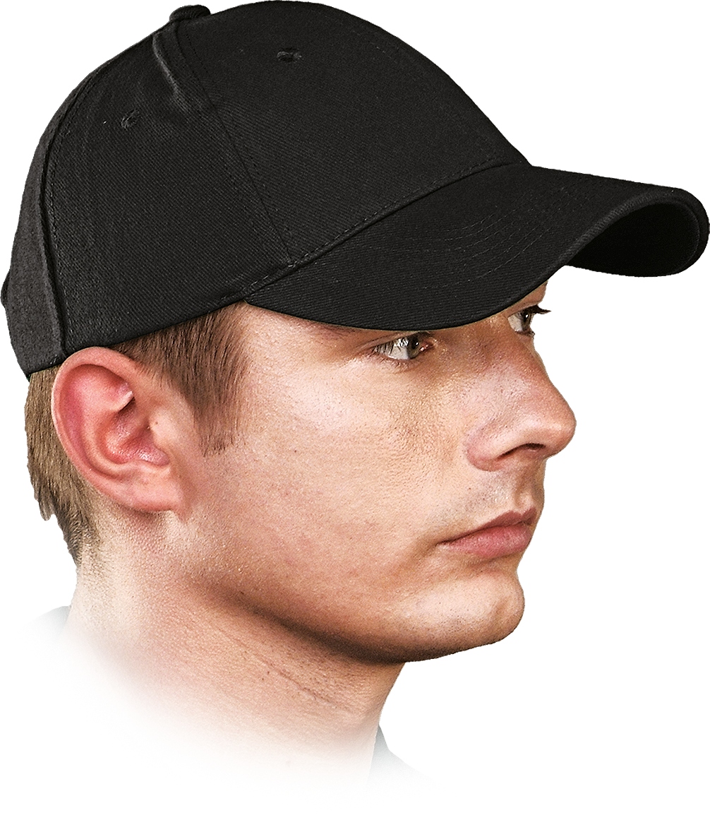 

Czapka z daszkiem 100% bawełna czarna Czlux