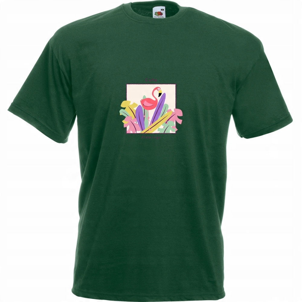 

Koszulka cute flamingo flaming L butelkowa