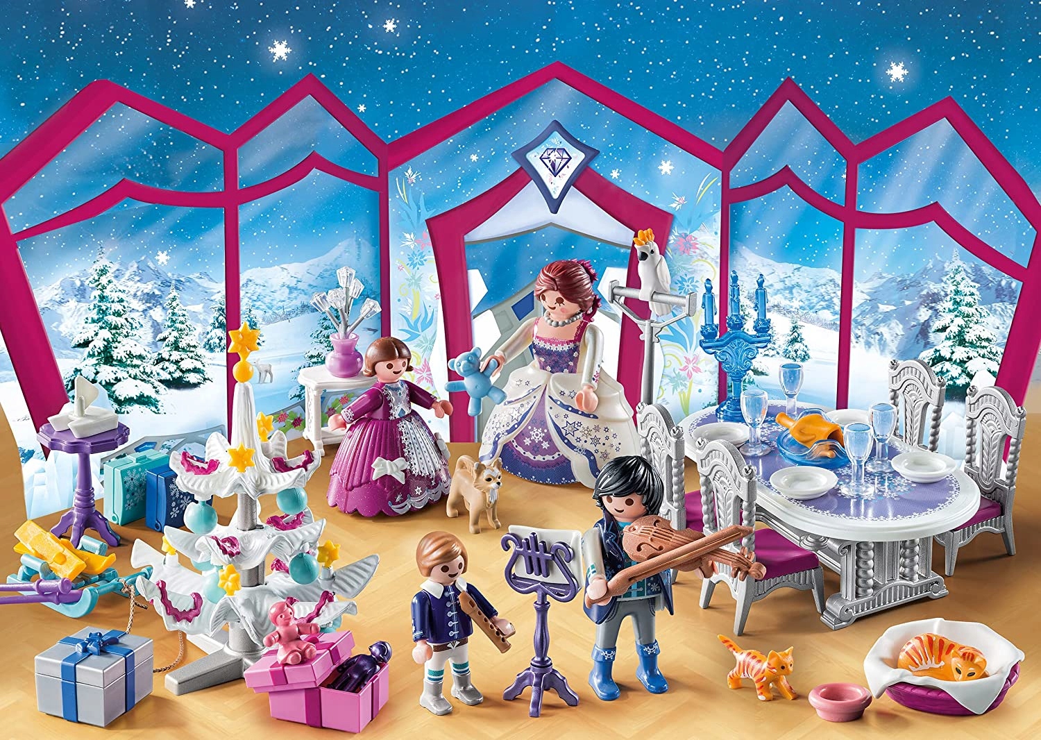 Адвент-календарь Playmobil 9485 Праздничный бал, 93 детали, танцовщицы и фигурки, от 4 лет — фото 5
