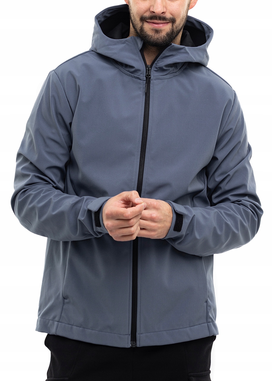 Pánská bunda 4F Softshell Přechodná s kapucí Sportovní větrovka vel. XXL