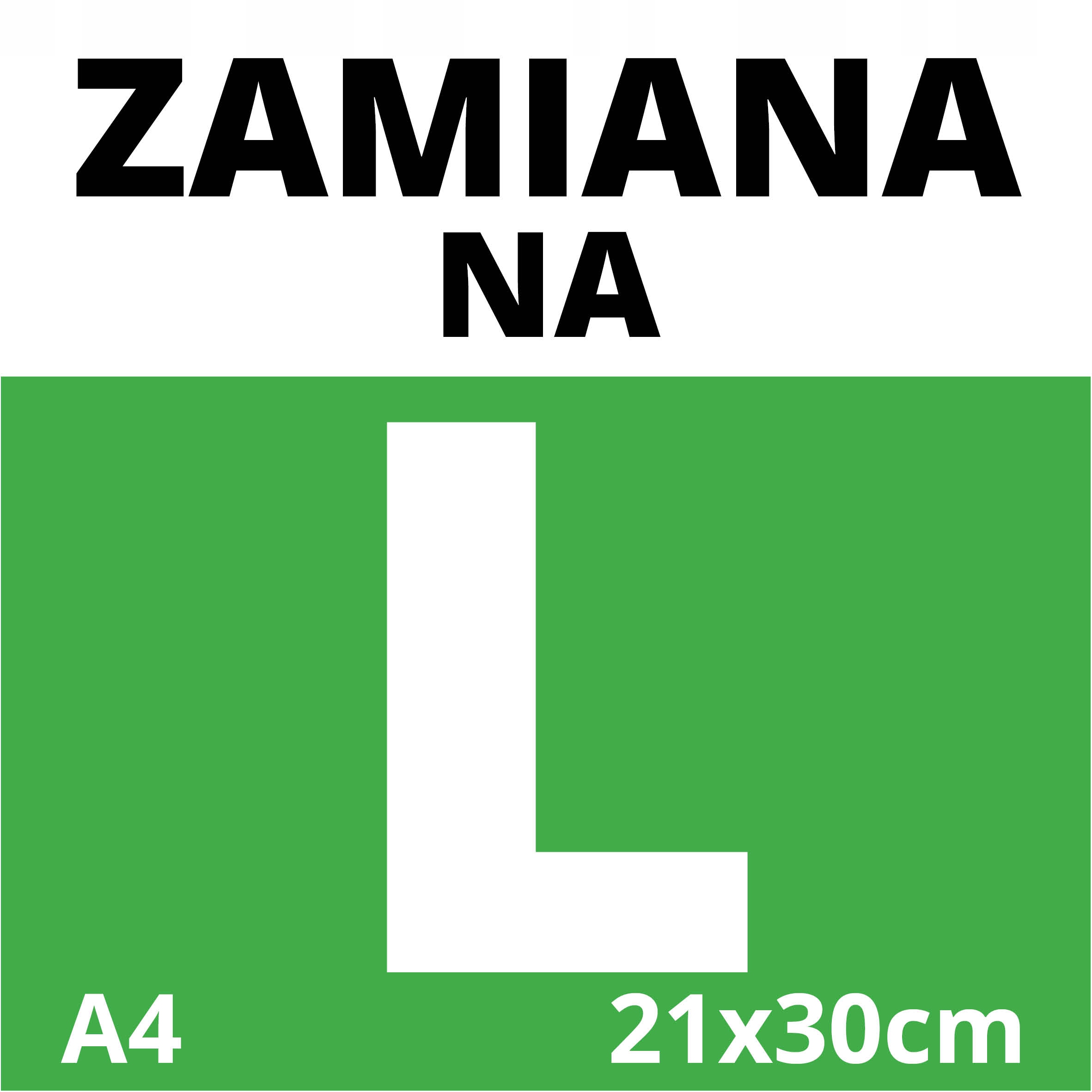 

Zamiana Rozmiaru Kartki Na Duża 21x30cm Premium L