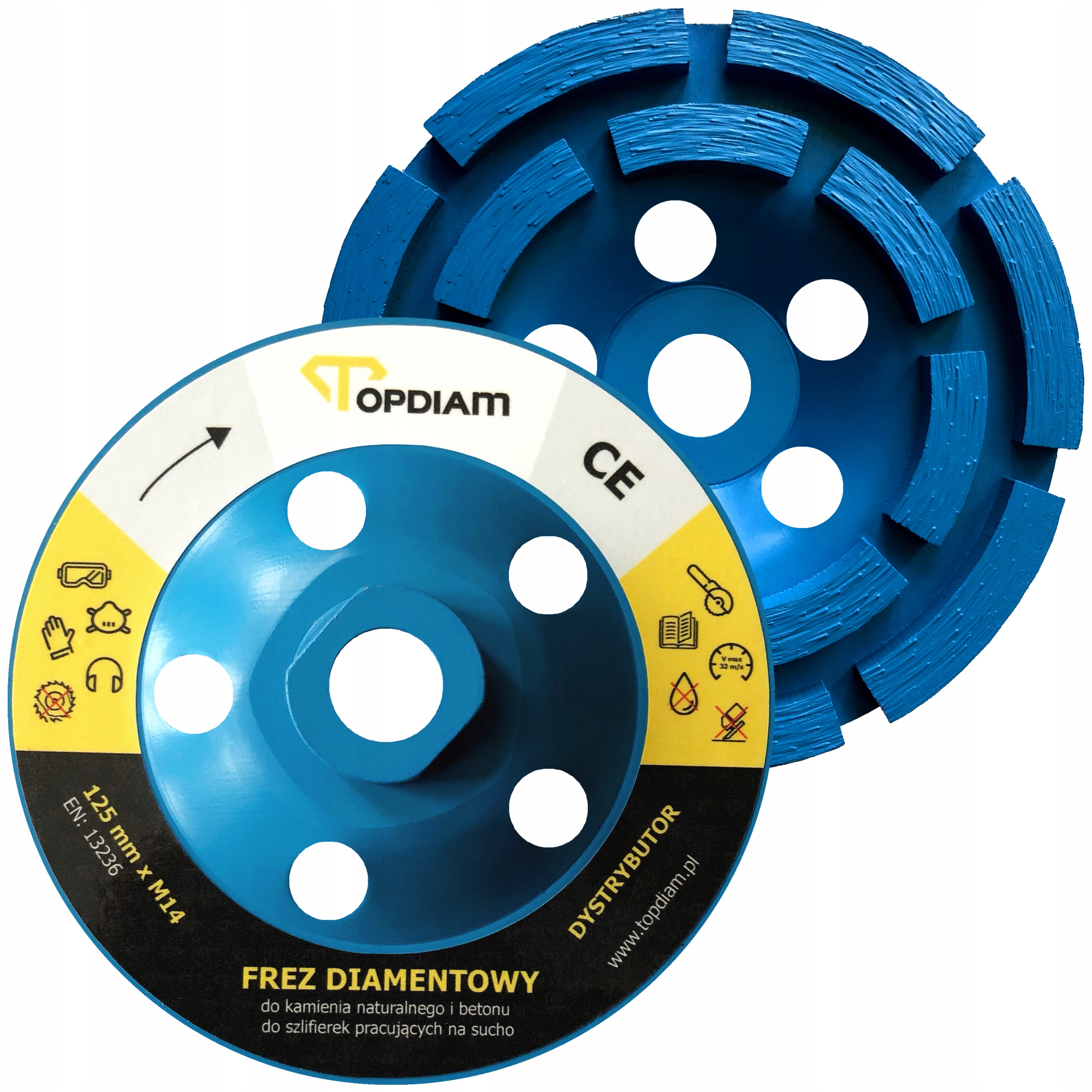 

Topdiam Ce Tarcza do szlifowania betonu 125 mm M14