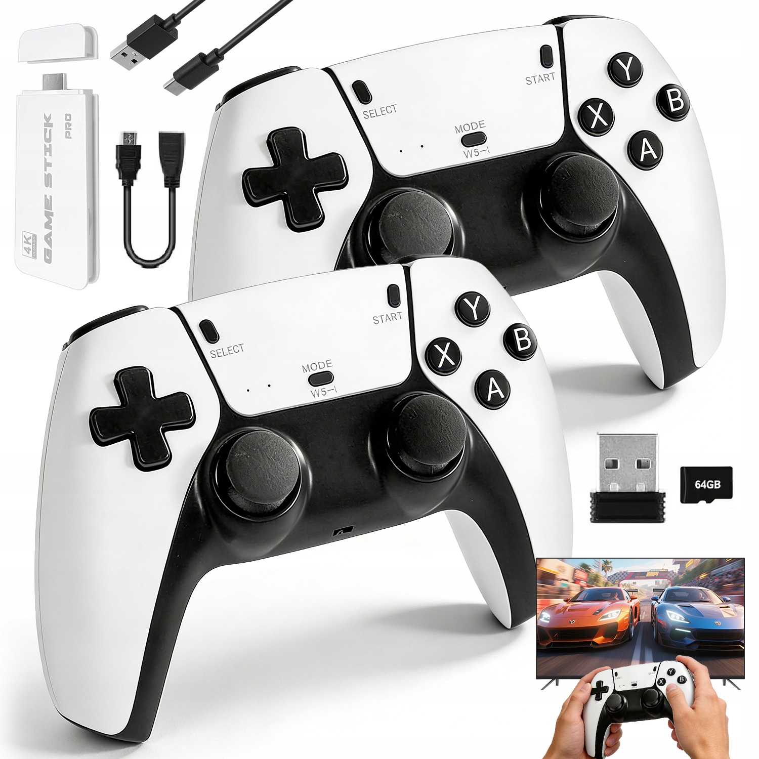 Konsola Retro Plug And Play Z Dwoma Padami I 31 Emulatorami