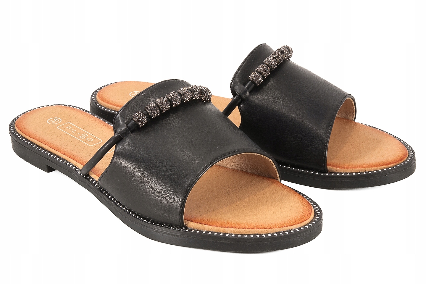 Filippo DK3670 Dámské Nazouváky Ploché černé 38 Černá