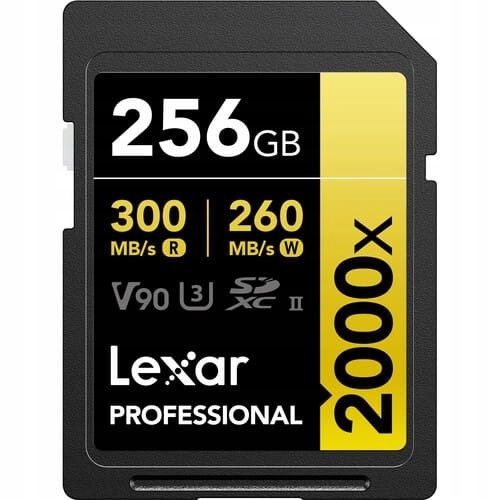 Lexar Sdxc Professional 256GB 300MB/s Uhs-ii V90 2000x Čtečka
