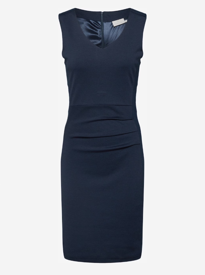 Kaffe Sara elegantní šaty pouzdro, modrá, velikost L