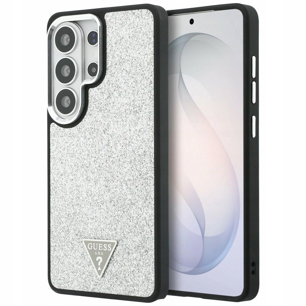 Pouzdro Guess pro Galaxy S26 Ultra, Fixed Glitter Triangle, MagSafe, kryt