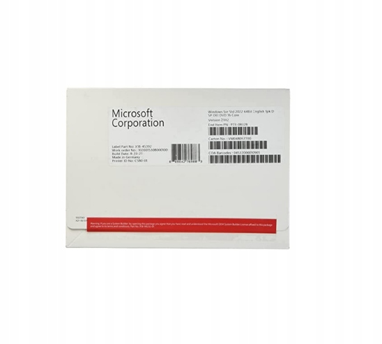 Nový Windows Svr Std 2022 x64Bit Anglický 1pk Dsp Oei DVD 48-jadrový