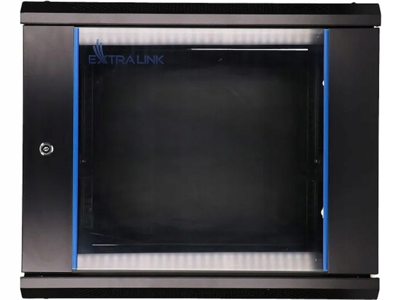 Szafa rack montowana na ścianie Extralink 9U 600x450 czarna
