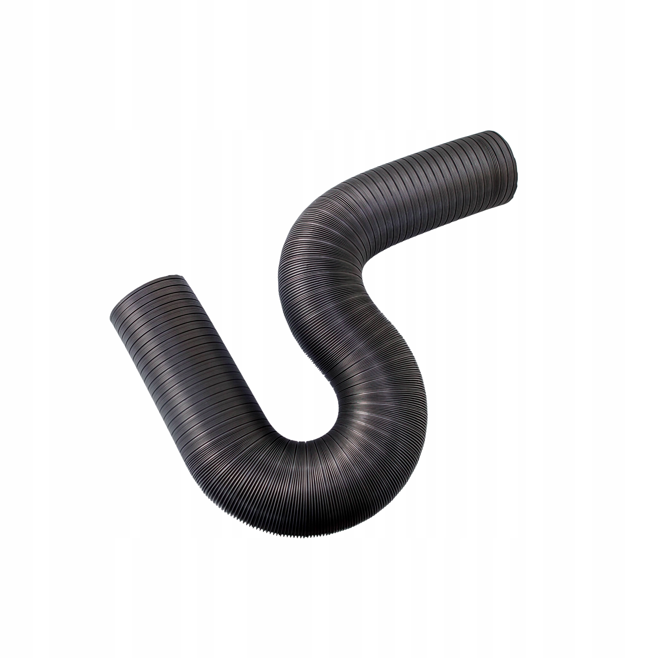 Trubka potrubí Spiro o průměru 125 mm, černý hliník, 2,7 m