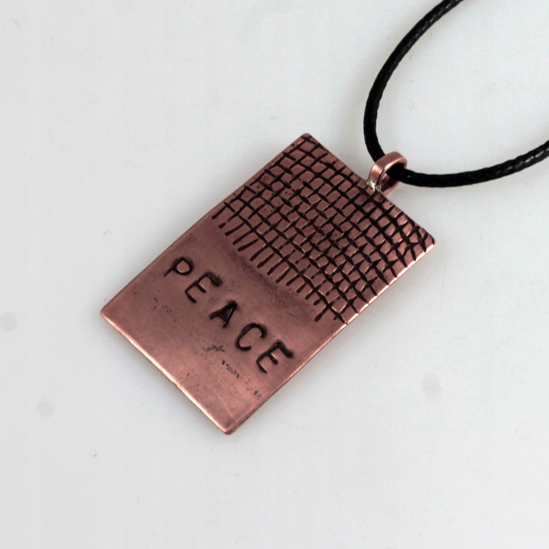 Peace měděný přívěsek ruční práce