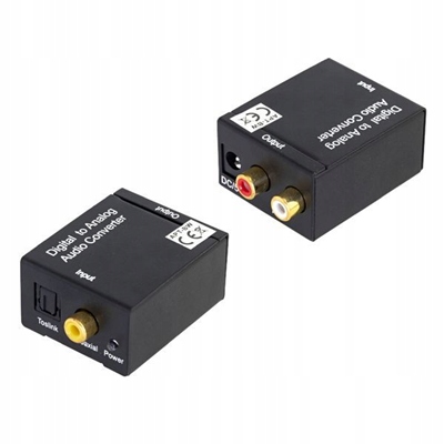 Konwerter audio Toslink Coaxial cinch rca Model AK319