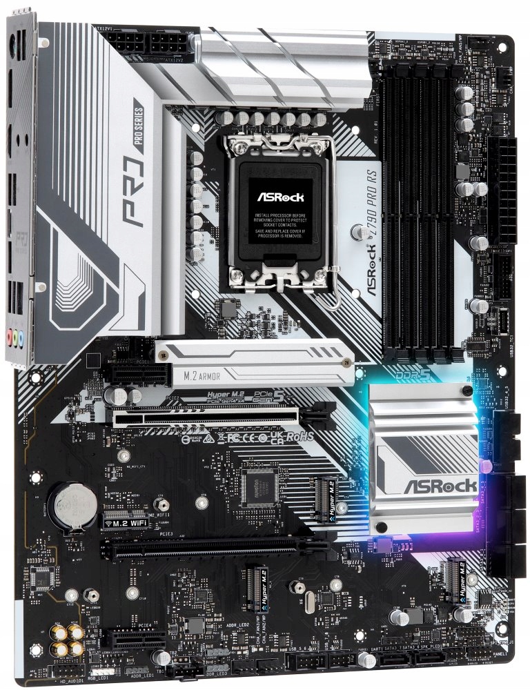 ASRock Z790 Pro Rs Intel Z790 LGA1700 4x DDR5 4x M.2 Hdmi Dp