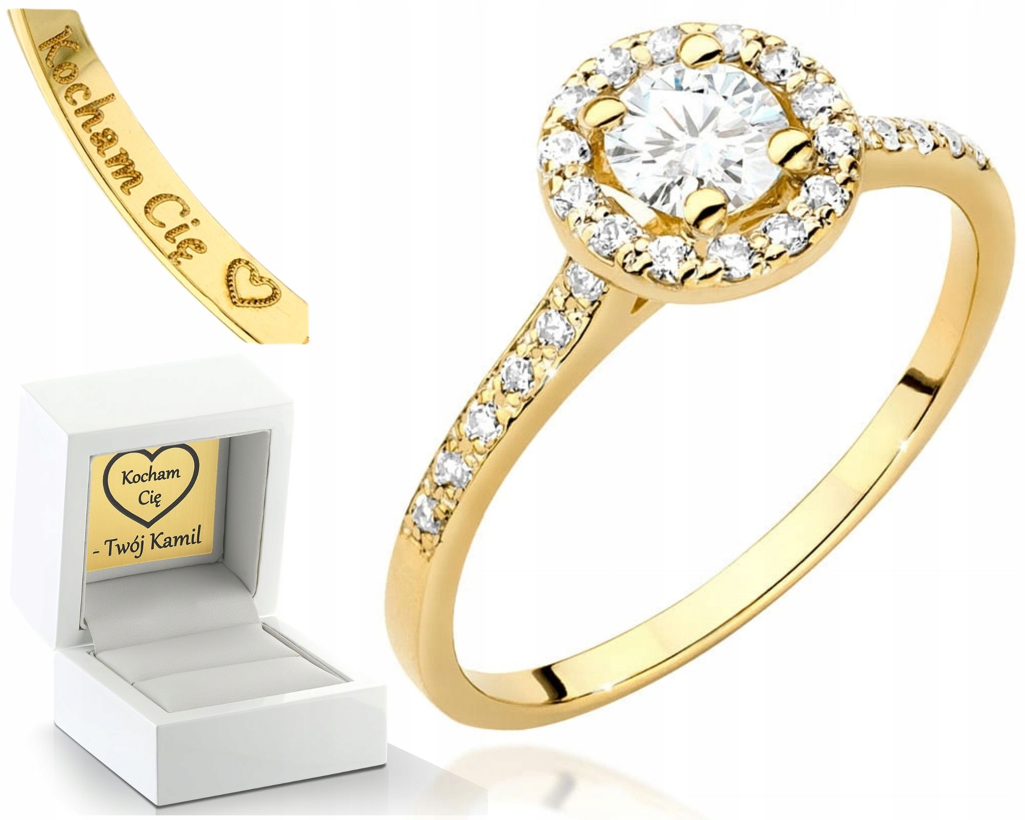 Zlatý Prstýnek S Brilianty 585