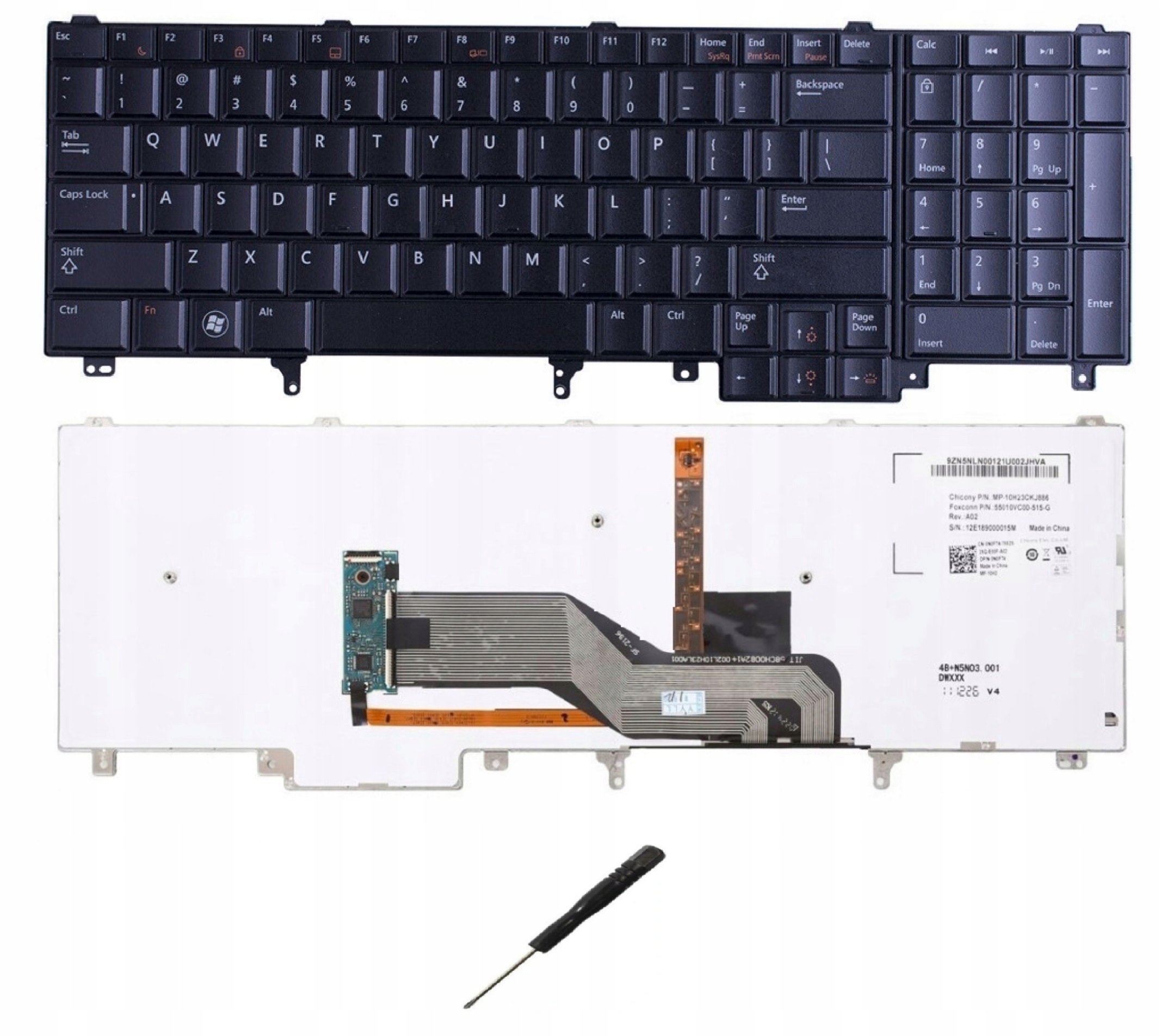 

Klawiatura Dell E5520 E5530 E6520 E6530 M6800 Led