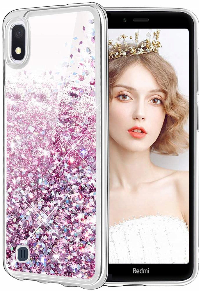 

Etui Liquid Brokat + Szkło do Xiaomi Redmi 7A