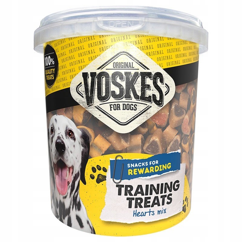 Voskes Training Treats Hearts Mix tréninkové pamlsky pro srdce mix 500 g