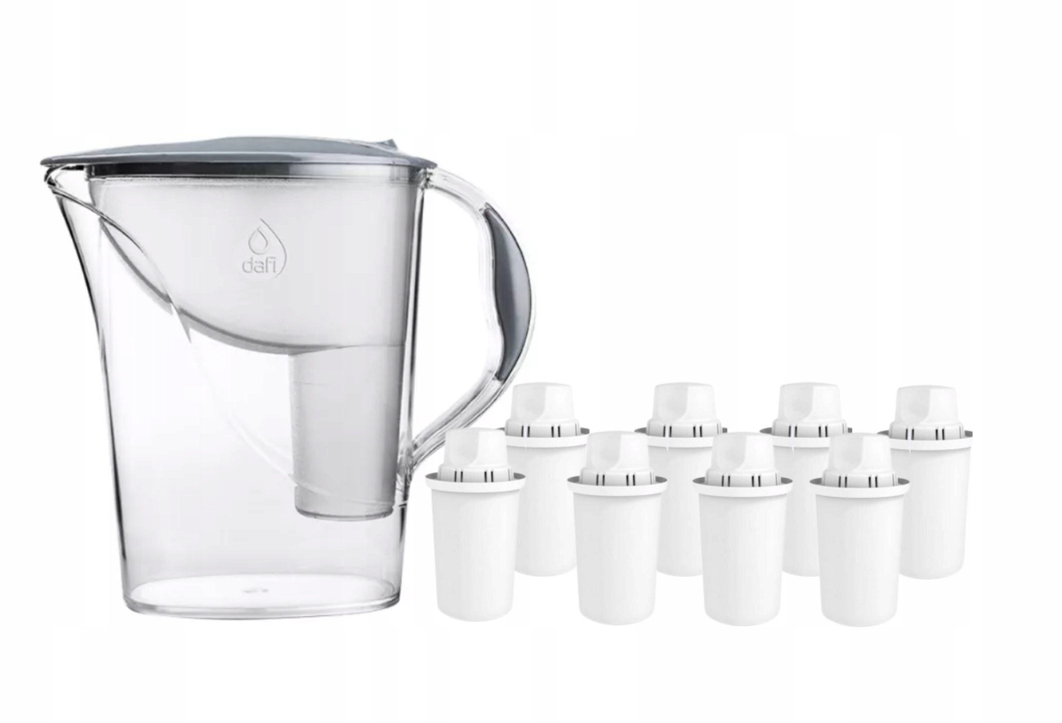 

Dzbanek Filtr Dafi Atria 2,4l 8 wkłady Stal