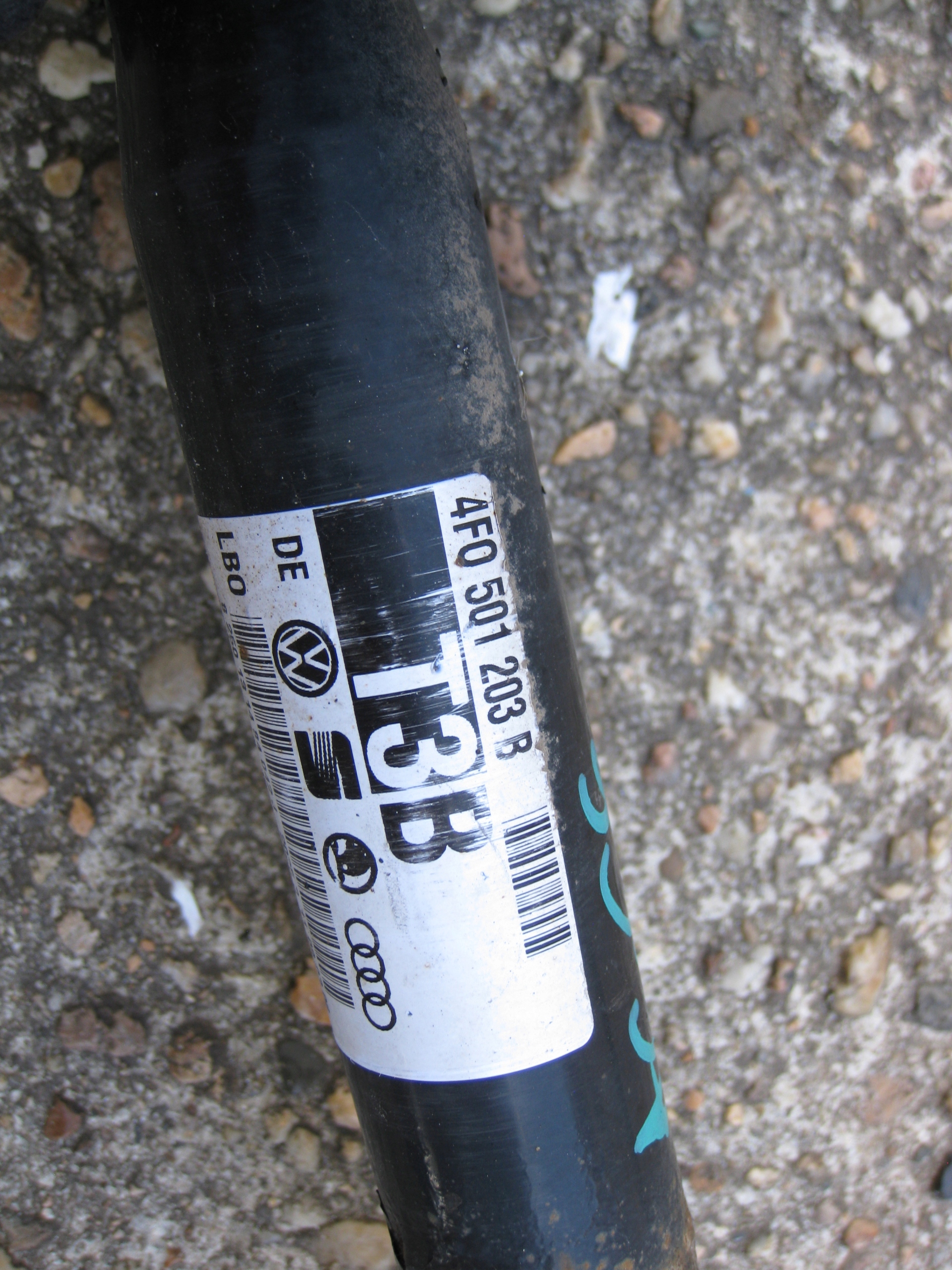 AUDI A6 C6 2.7 TDI 07R semi-axis rear part