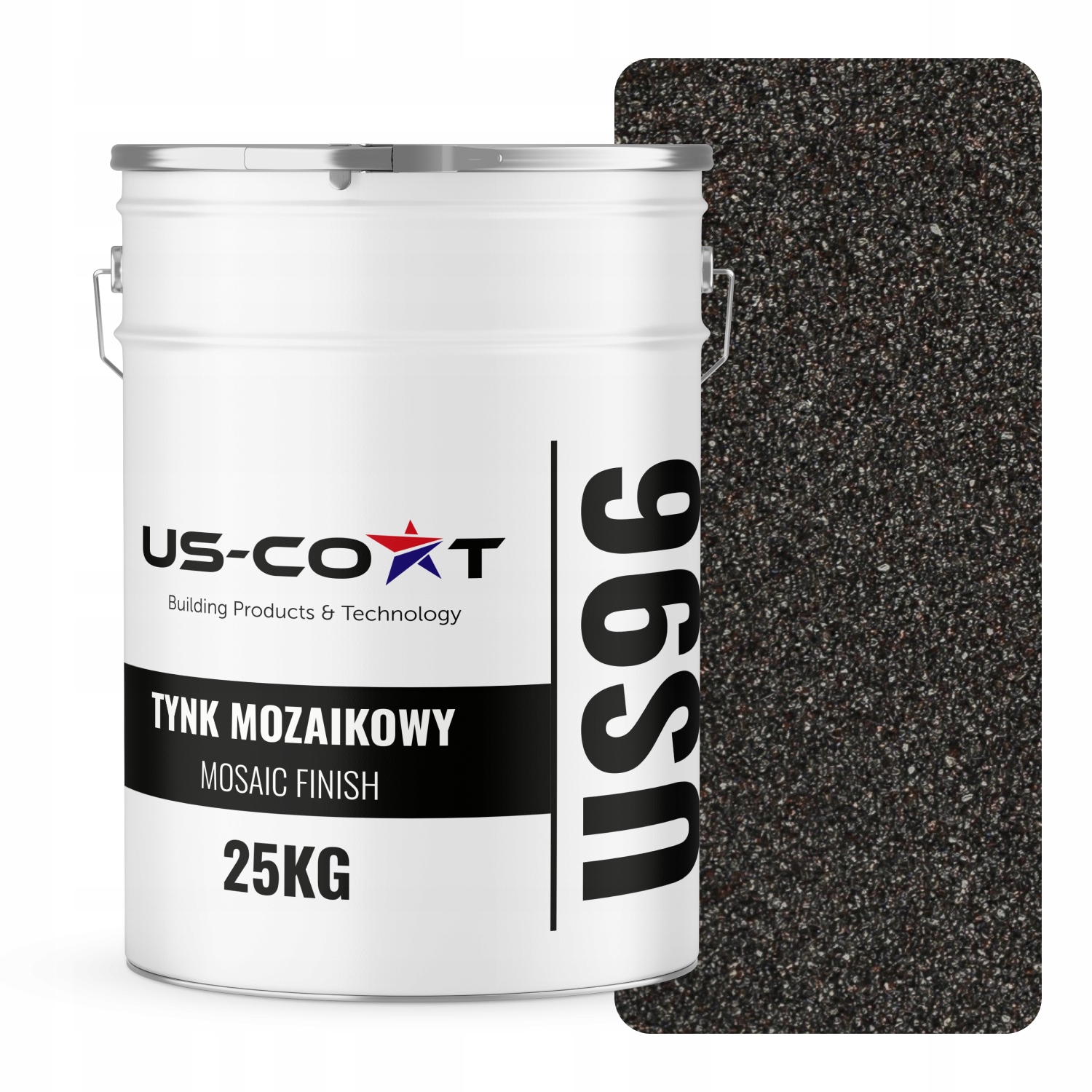 Mozaiková Omítka Mozaika 25KG Hnědá Tmavá M84 Ozdobná Pryskyřičná Fasáda