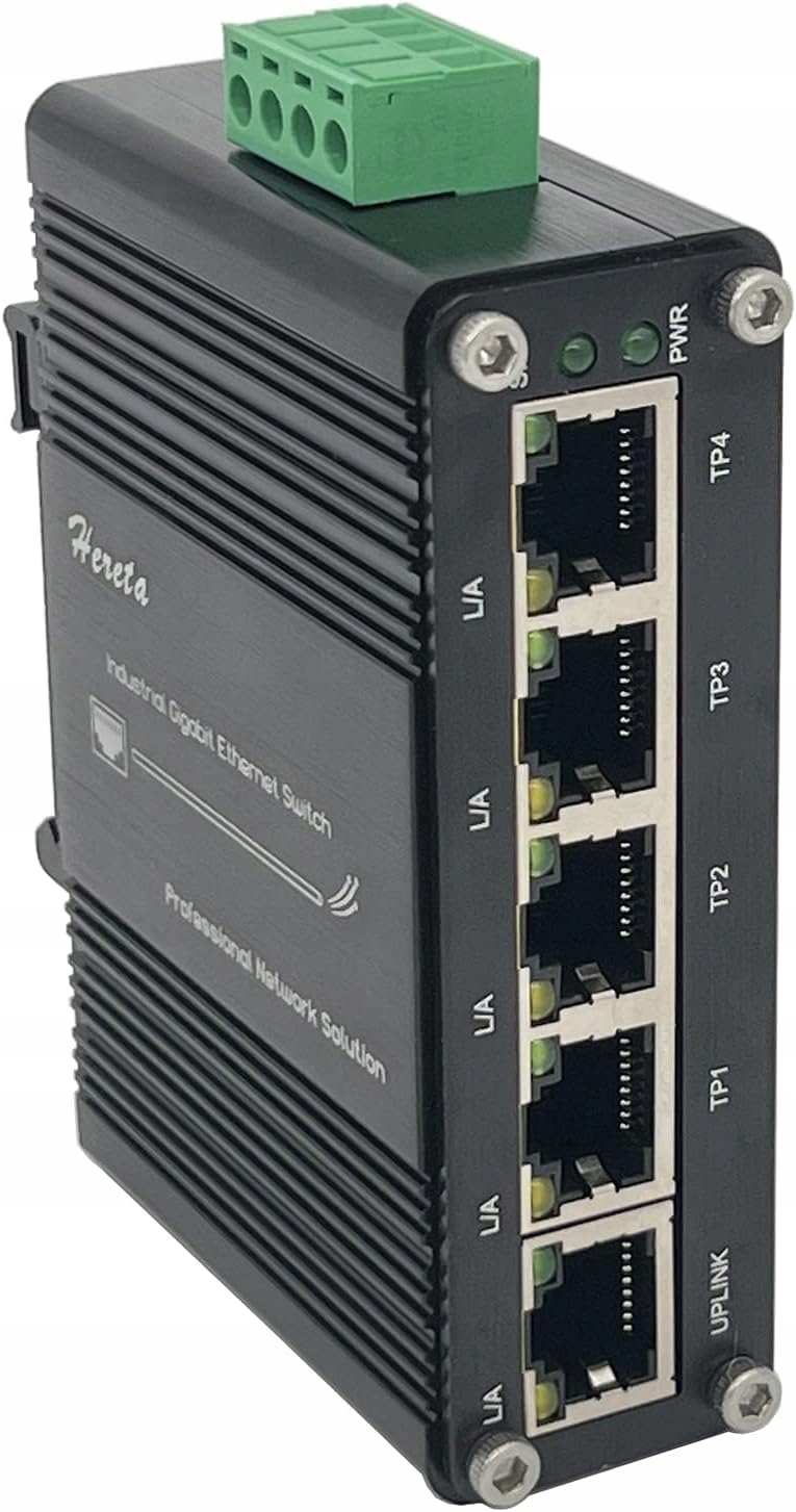 Mini Switch E-link LNK-IMC005G 5x Gigabit RJ45 Montáž na Din lištu/stenu