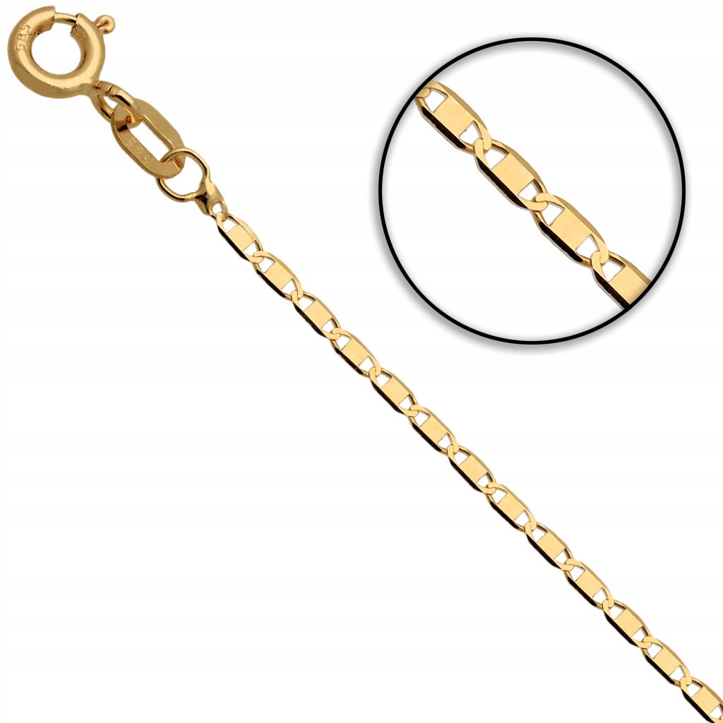 ZŁOTY KOMPLET KOMUNIA ŁAŃCUSZEK I MEDALIK 585 Chrzest Komunijny Marka Inna marka