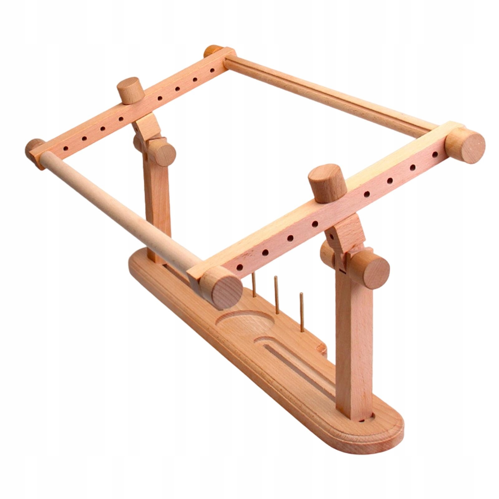 Wood Adjustable Embroidery Hoop Holder Stand DIY Craft Sewing Tools