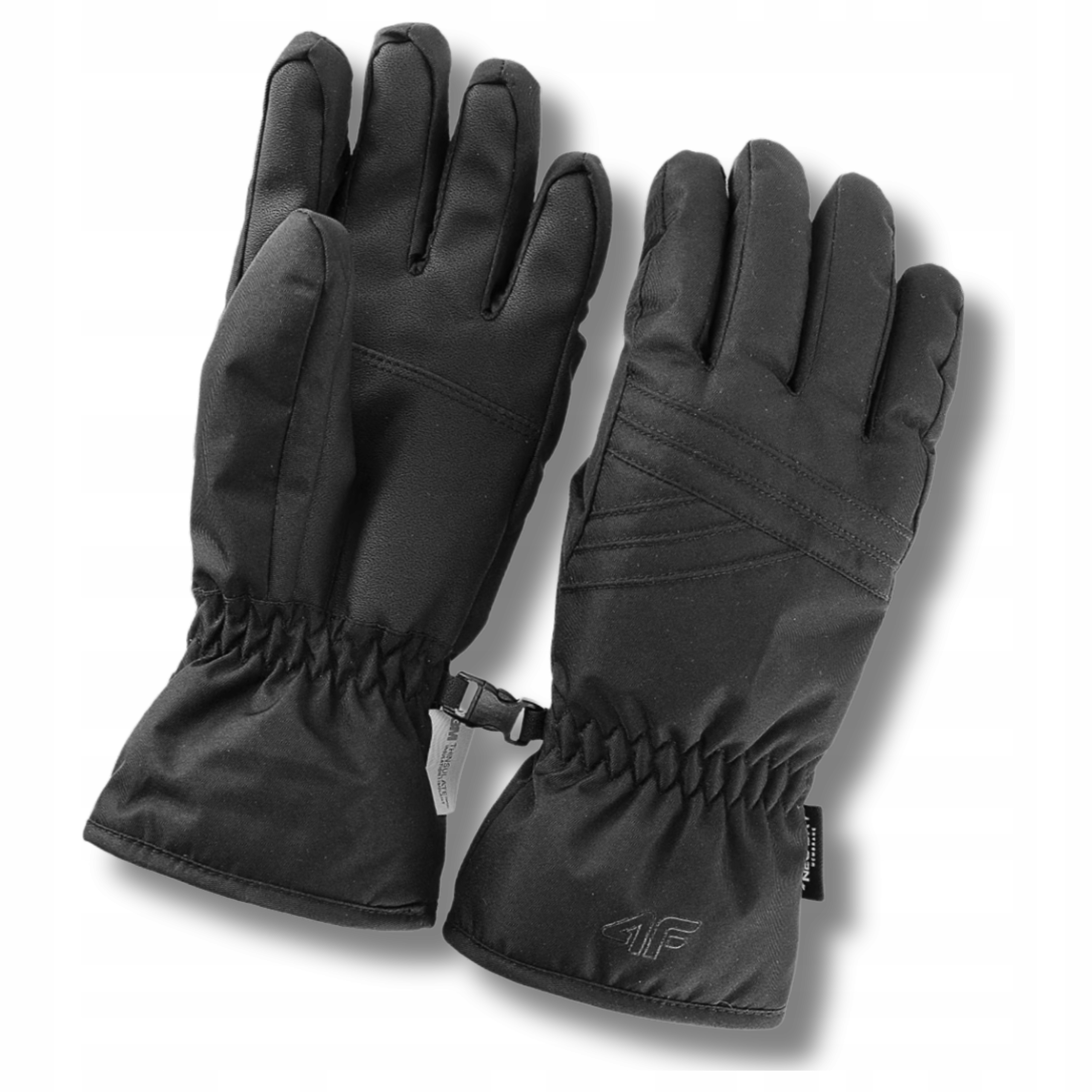 Damskie Rękawice Narciarskie 4F Termiczne Ocieplane Wiatroszczelne Grube S