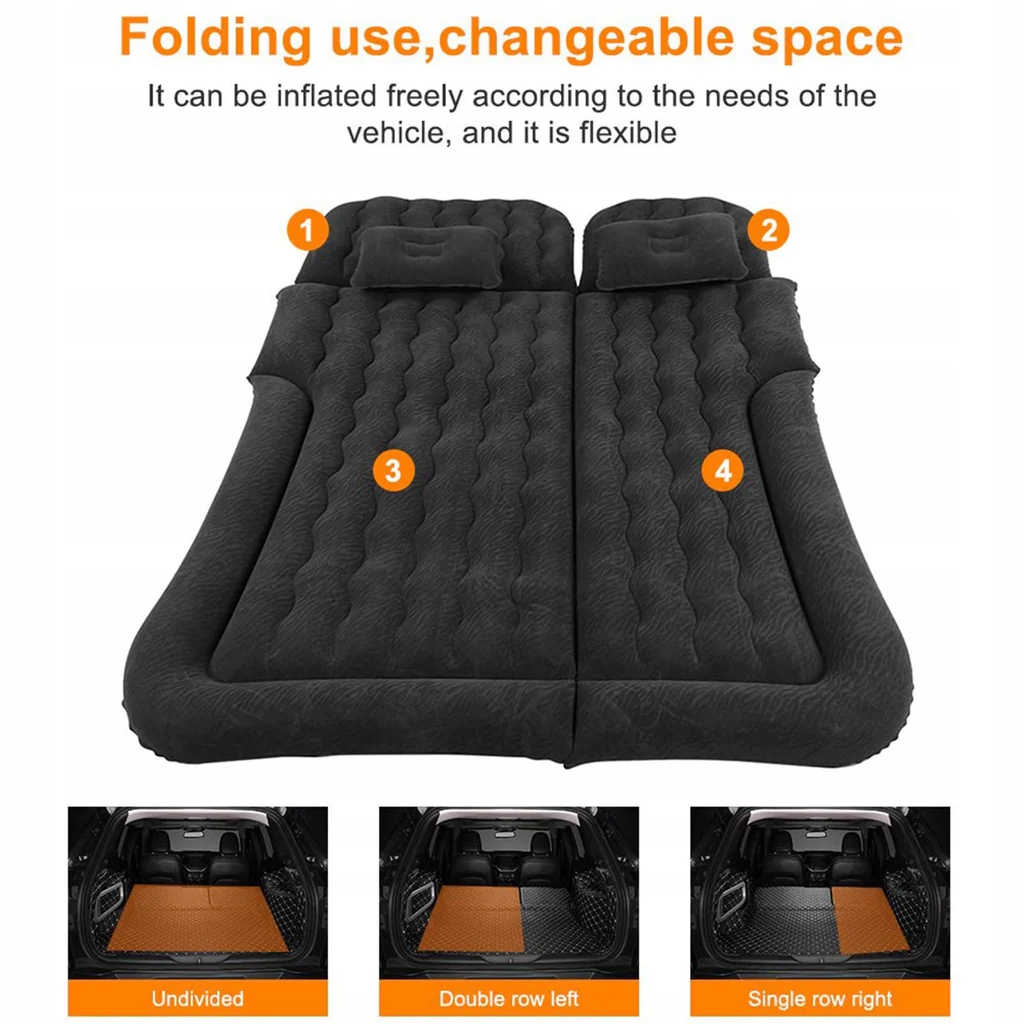 Eaq materac samochodowy Suv dmuchany automatyczny, bagażnik podróż kemping