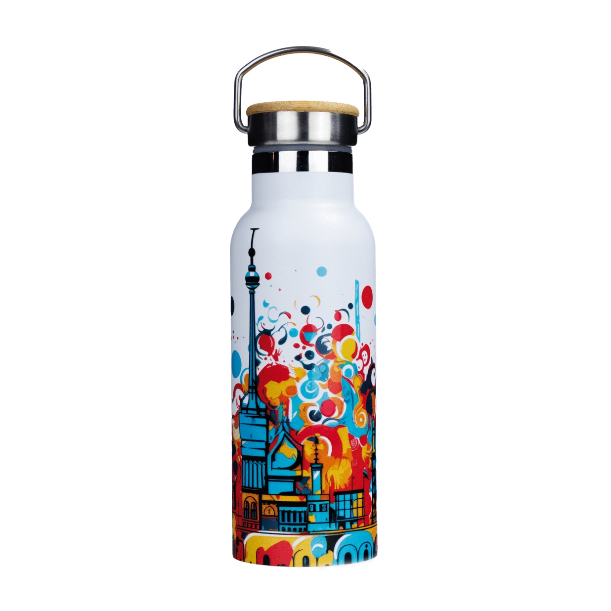 Butelka termiczna na napoje Dr.Bacty 500 ml biała