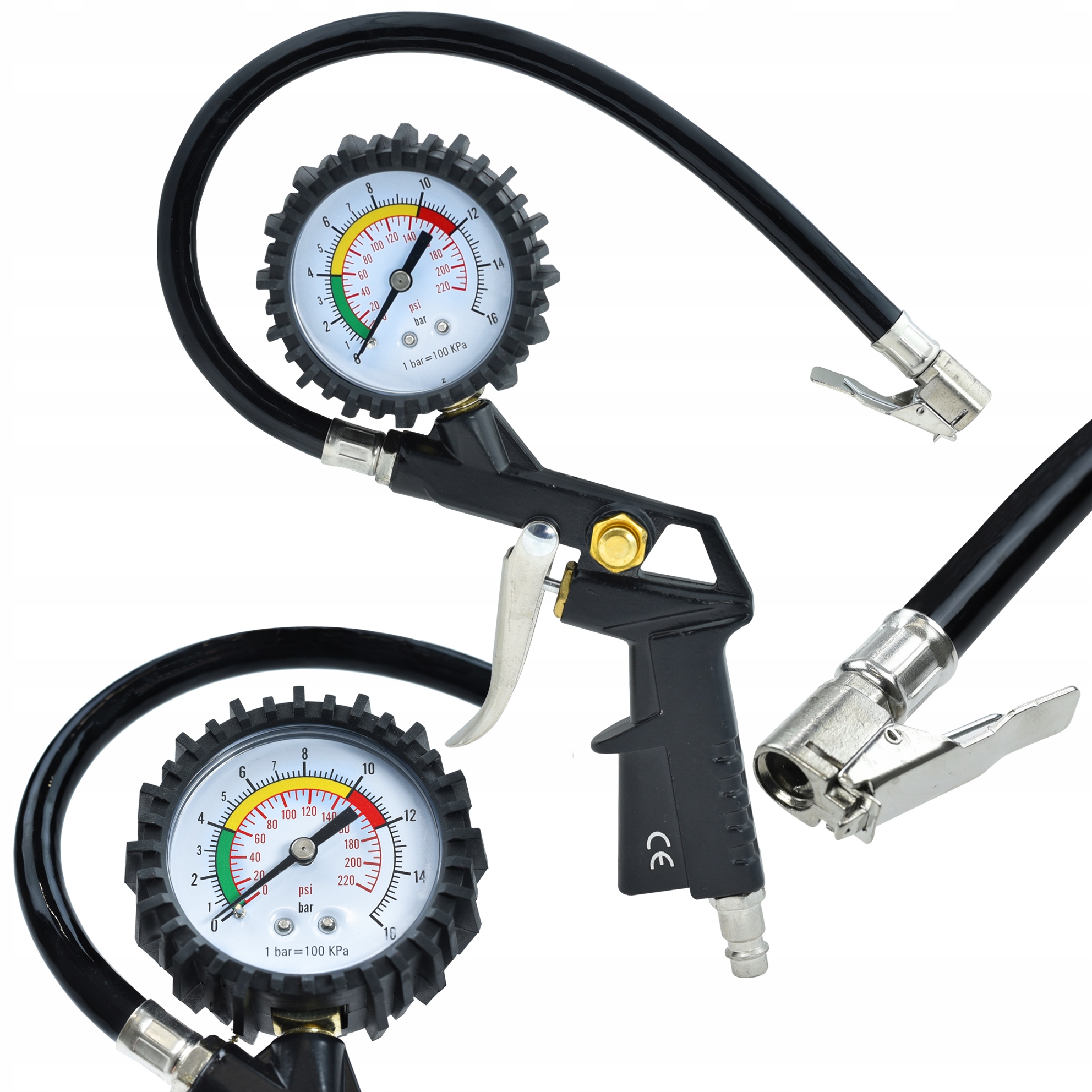 

Pistolet Do Pompowania Kół Z Manometrem 0-12 Bar