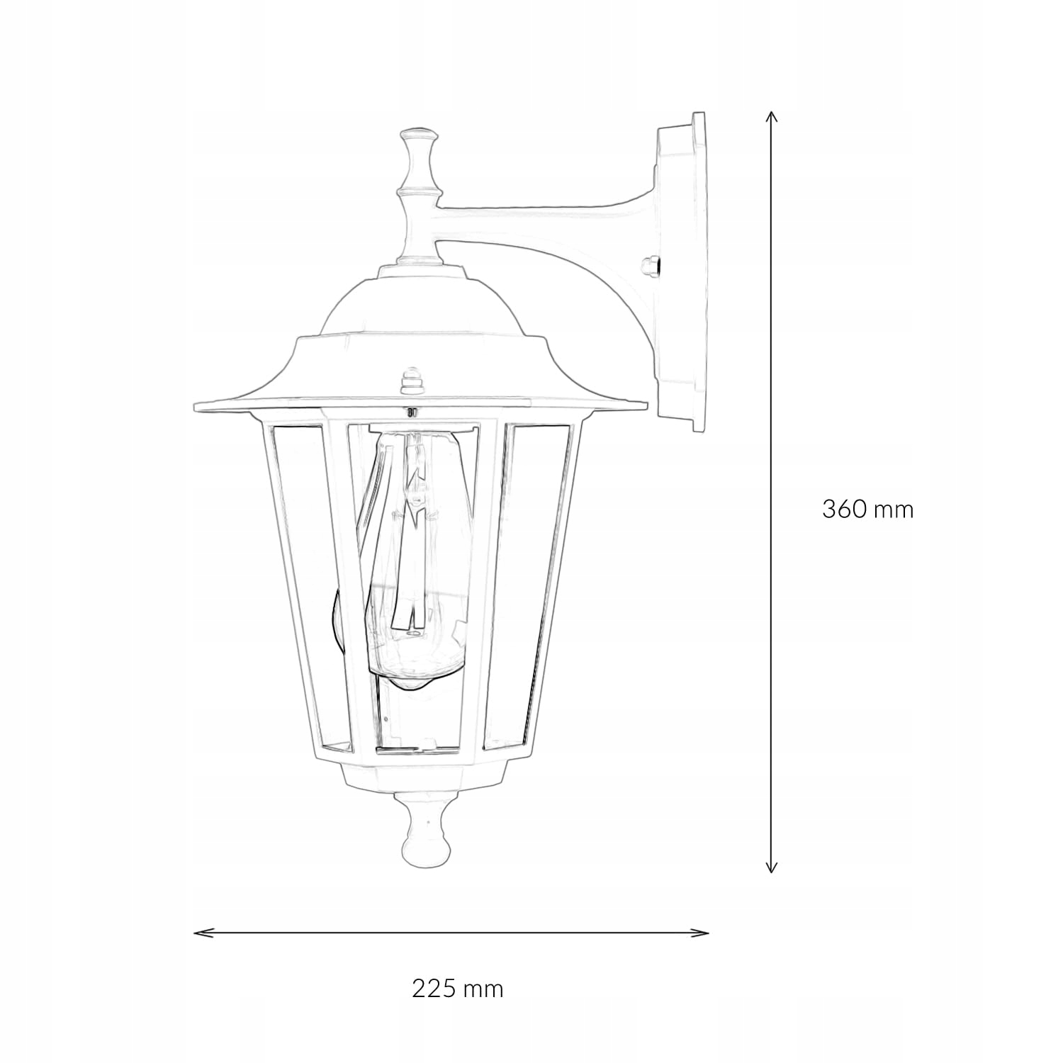 LICHT-ERLEBNISSE Lampa Zewnętrzna IP44 Biało-Złota Rustykalna — miniatura 8