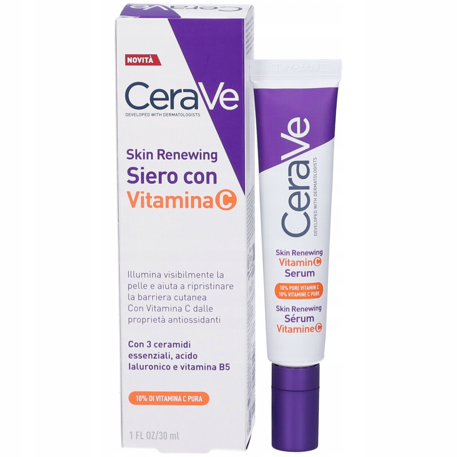 Krem do twarzy CeraVe nawilżający z witaminą C 30 ml