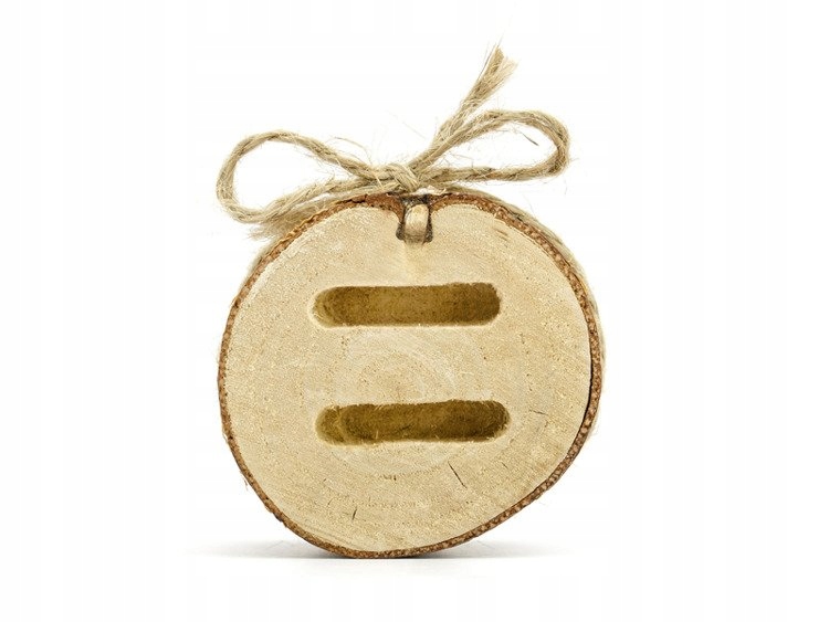 DREWNIANA PODSTAWKA NA OBRĄCZKI ŚLUBNE PARA MŁODA Marka Party Deco
