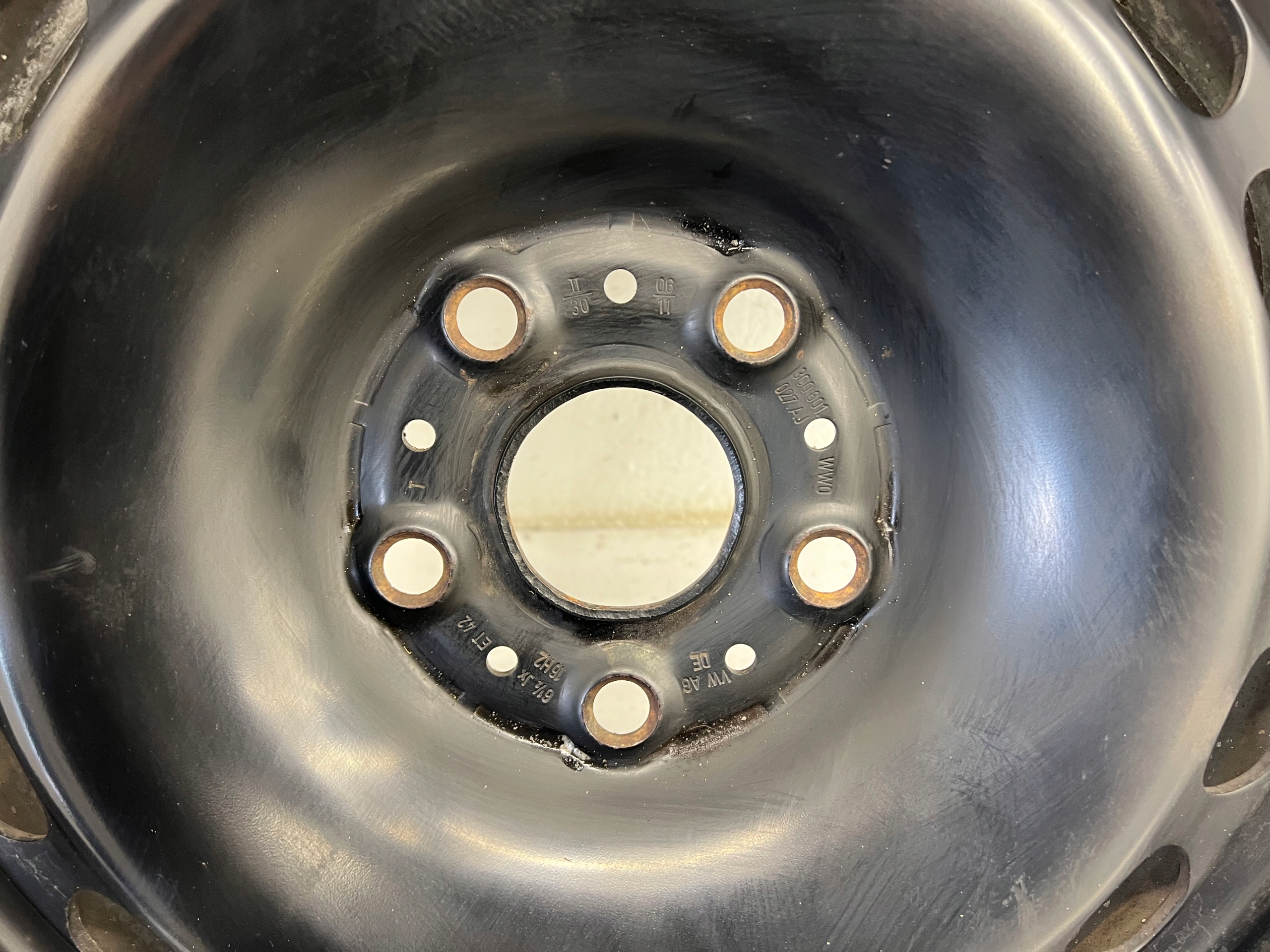 disk Stalowa VW Audi 16" 6.5" ET42 5x112 3C0601027AJ