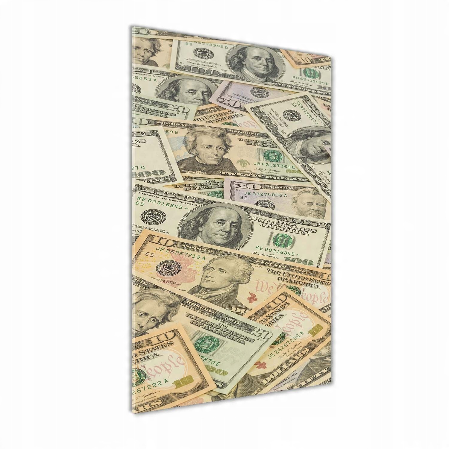 

Foto obraz szklany pionowy Banknoty dolarów 60x120