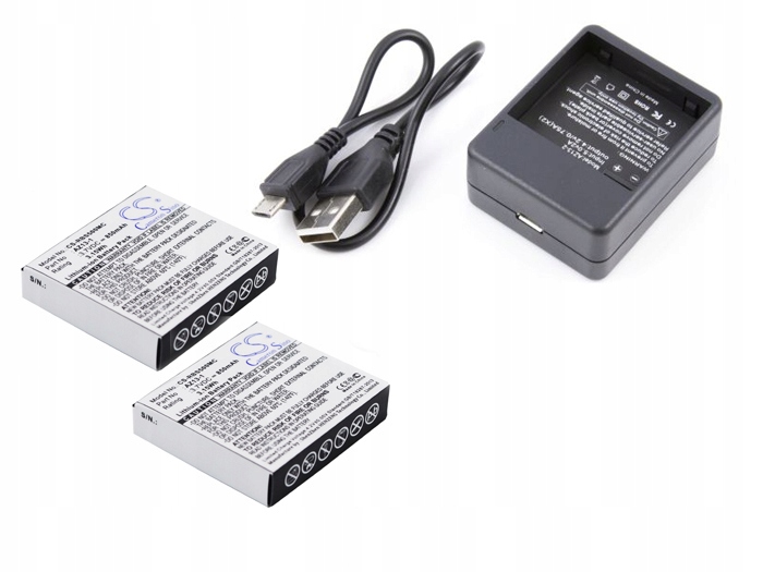 Sada 2 x baterie duální nabíječka Xiaomi Yi