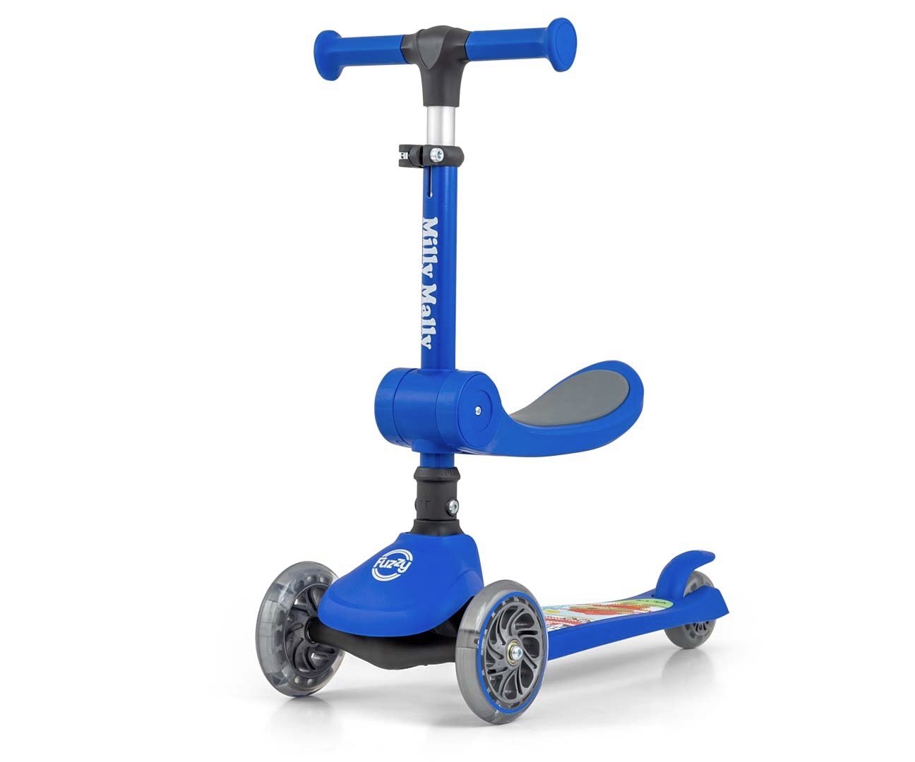 Kolorowy Milly Mally Scooter Fuzzy Blue Dla Dzieci