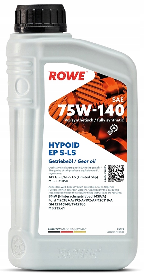 

Rowe Hightec Hypoid Ep S-ls 75W140 1L