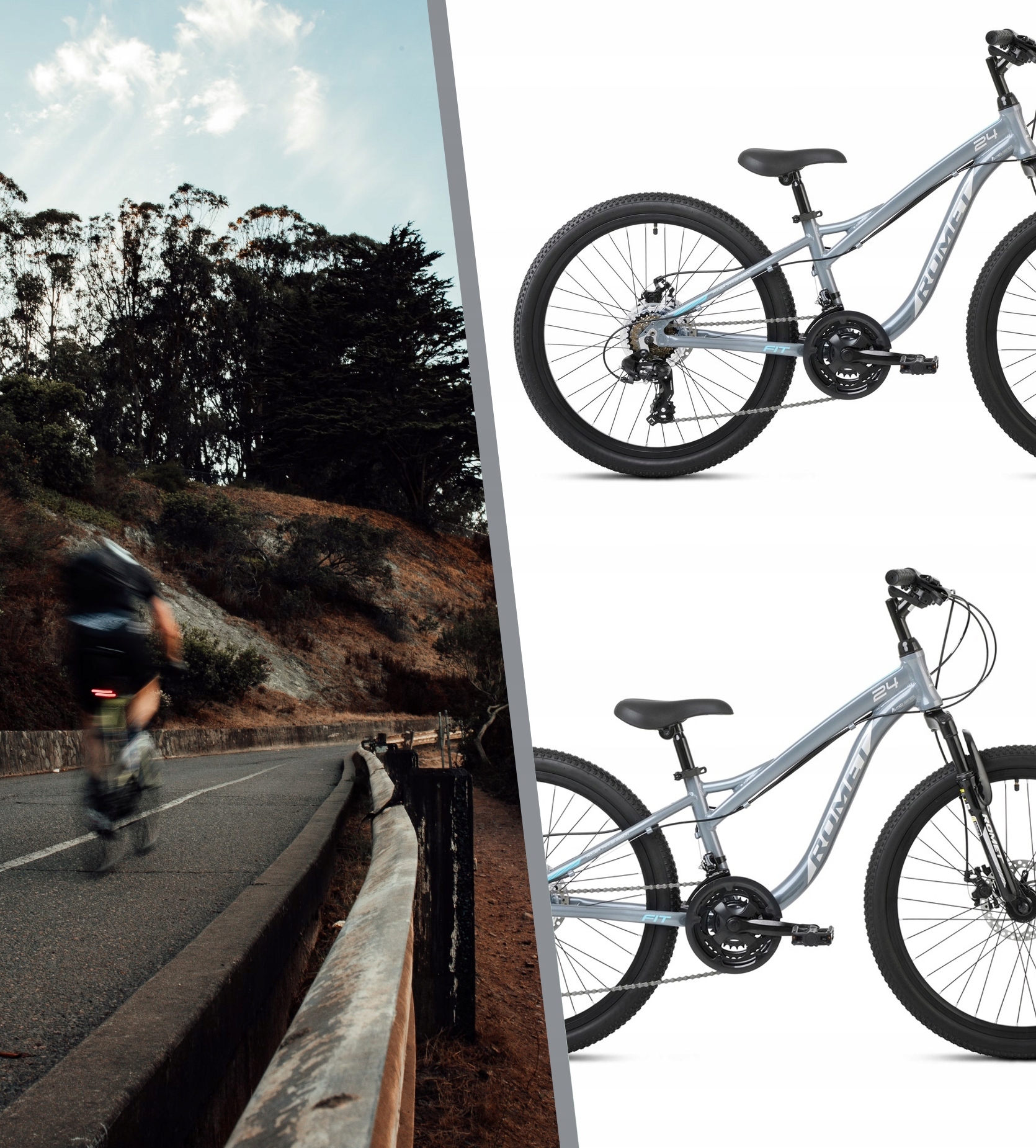 ROWER 24 ROMET RAMBLER FIT SHIMANO GÓRSKI MTB OŚWIETLENIE I STOPKA GRATIS Model RAMBLER FIT 24