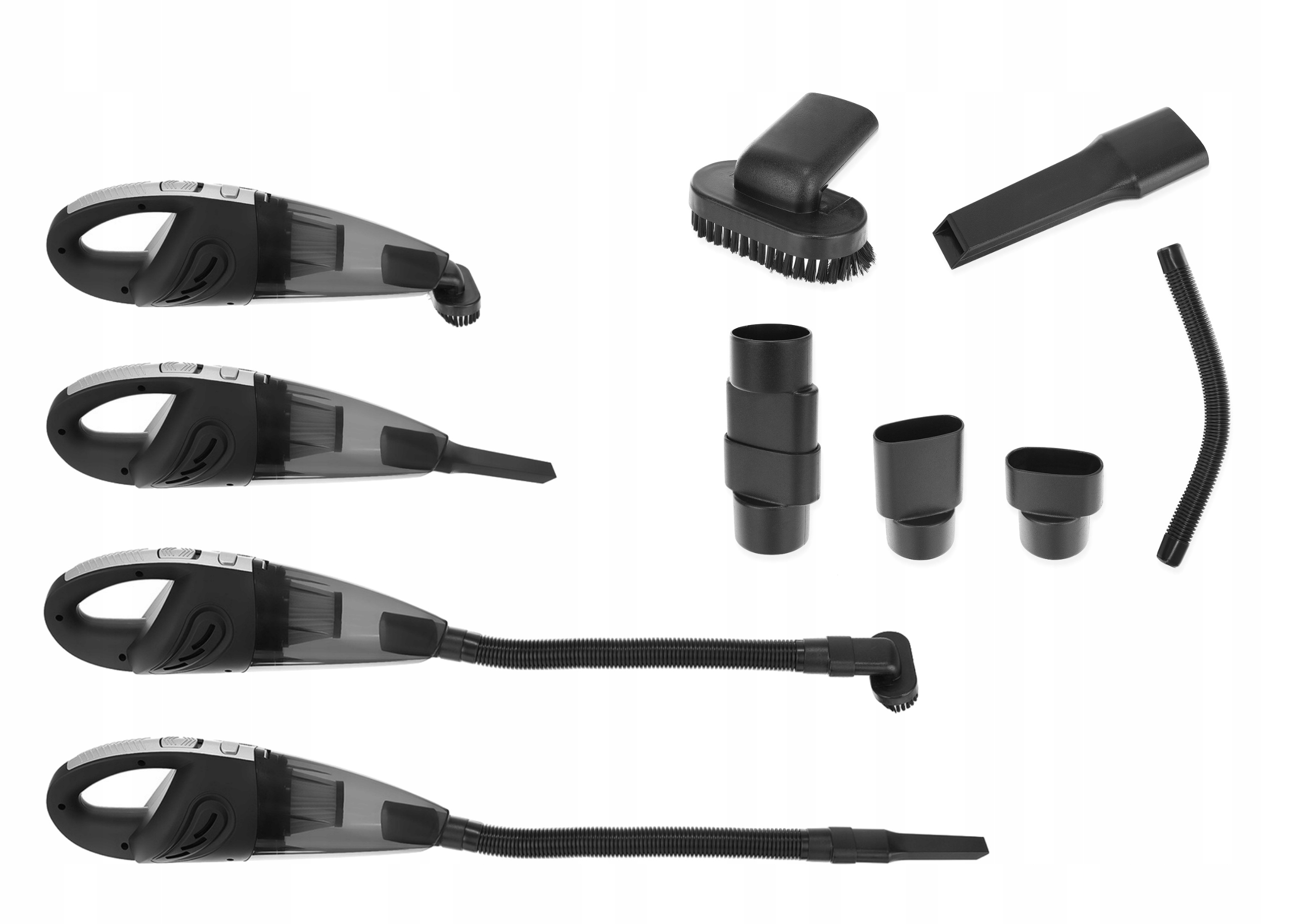 Odkurzacz Ręczny Samochodowy Bezprzewodowy Mocny Turbo + Zestaw Torba Etui Praca na mokro nie